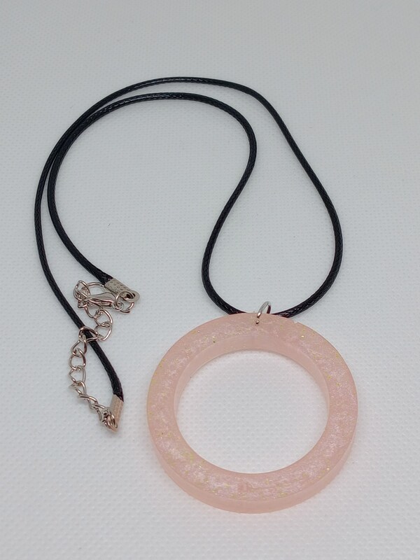 Fashion Necklace on 18 inch leather rope cord